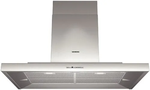 Siemens LC958TB60 ocak bacası Duvara monteli Paslanmaz çelik 820 m³/Saat Davlumbaz ve Aspiratö