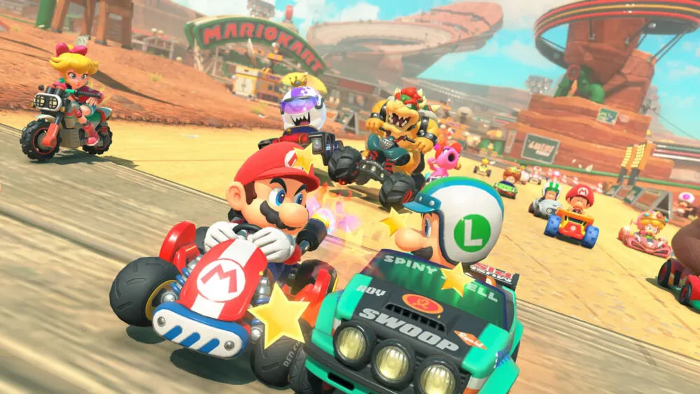 Nintendo Mario Kart World standart Almanca, Flemenkçe, İngilizce, Fransızca, İtalyan, Japonca, Korece, Portekizce, Rusça Nintendo Switch 2 Thumbnail 5