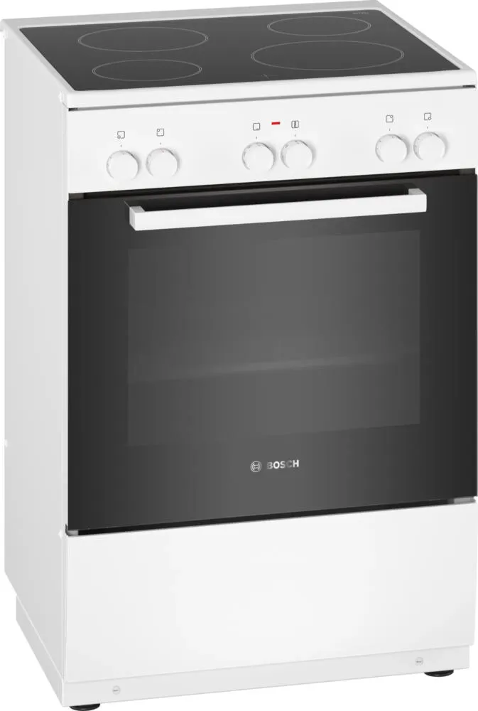 Bosch Serie 2 HKA090021U Ocaklı fırın Bağımsız ocak Elektrik Seramik Beyaz