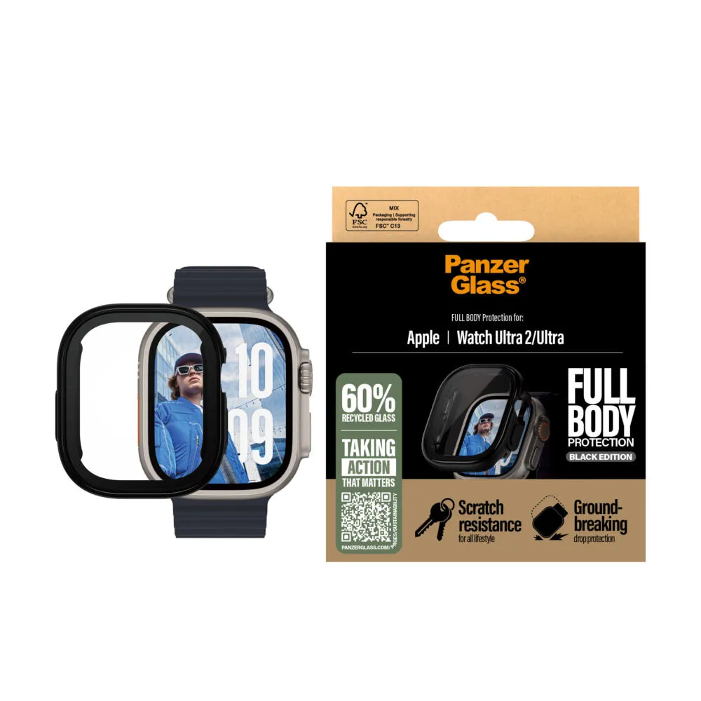 PanzerGlass® Case Full Body Black Apple Watch Ultra 3 | Ultra 2 | Ultra | 49mm 3724 Thumbnail 1