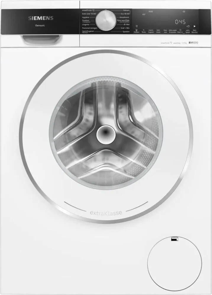Siemens iQ500 WG46G2ZSNL çamaşır makinesi Önden yüklemeli 9 kg 1600 RPM Beyaz Çamaşır Makineleri