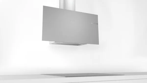 Bosch Serie 4 DWF95AJ70T ocak bacası Duvara monteli Gümüş 649 m³/Saat Thumbnail 6