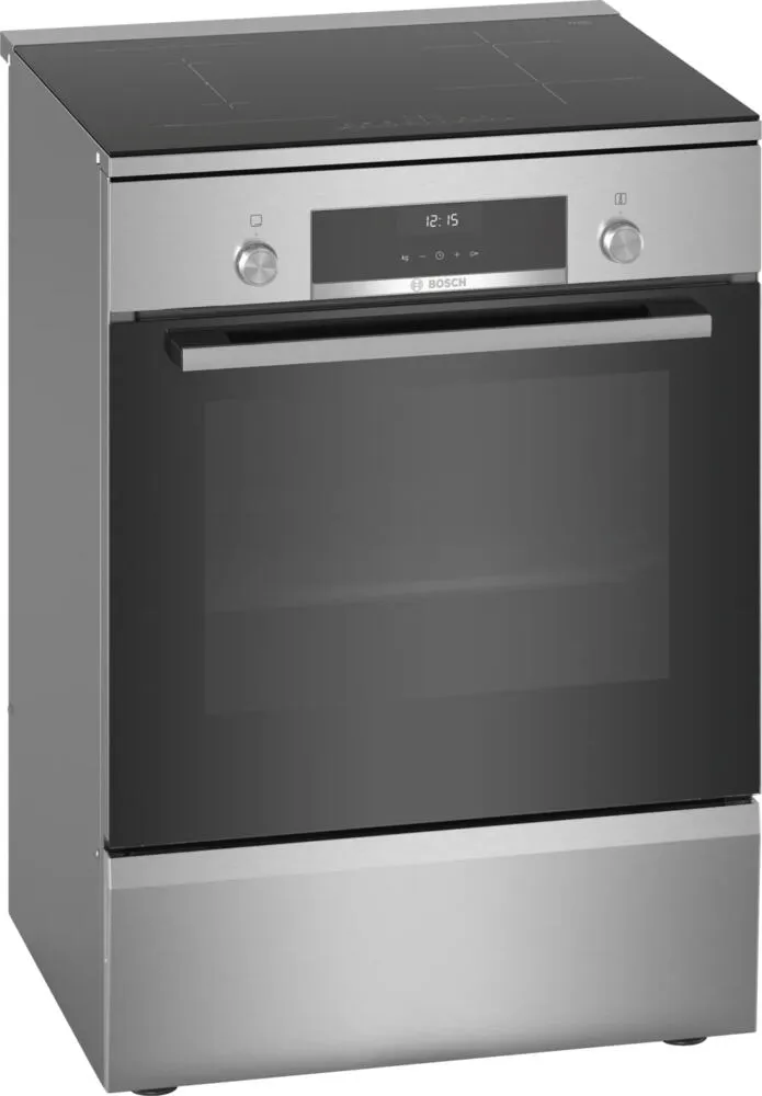 Bosch Serie 6 HLS59D350 Ocaklı fırın Bağımsız ocak Elektrik Bölge indüksiyon ocağı Paslanmaz çelik