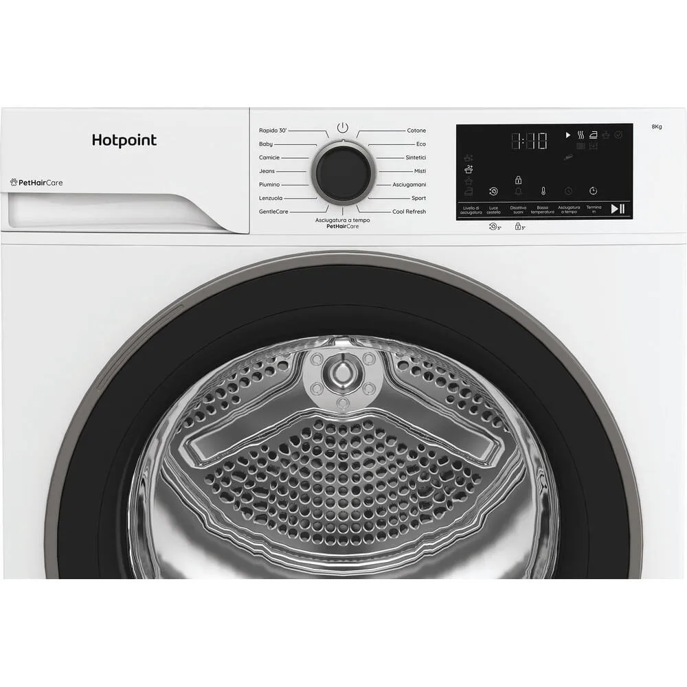 Hotpoint HPT 83D BS IT 869991720830 8 kg Isı Pompalı Kurutma Makinesi Thumbnail 7