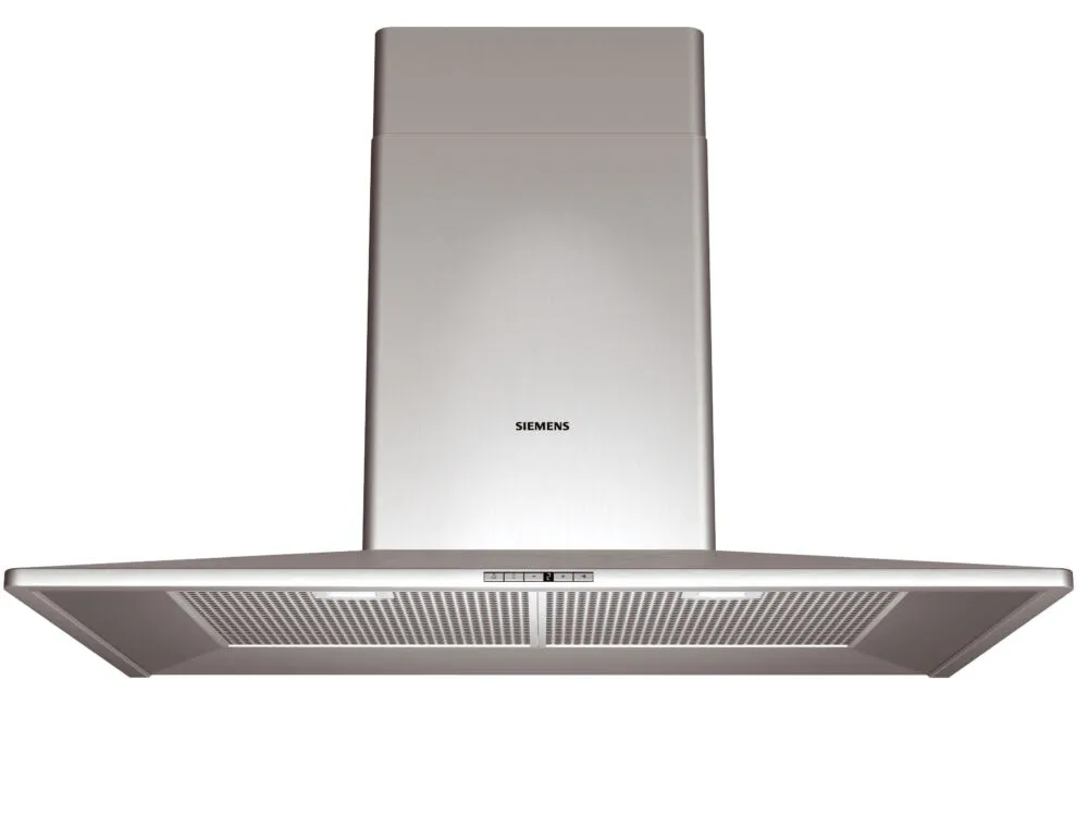 Siemens LC958WA60 ocak bacası Duvara monteli Gümüş 820 m³/Saat Davlumbaz ve Aspiratö