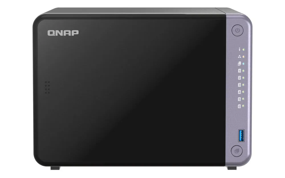 QNAP TS-632X-4G NAS Dikey (Tower) Alpine AL-524 4 GB DDR4 36 TB HDD QNAP QTS Siyah Thumbnail 1