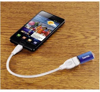 Hama USB 2.0 micro B - A m/f 00054518 USB A to Micro-USB B (0,15 m) USB Kablosu Thumbnail 3