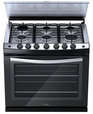 Whirlpool WE5650B Ocaklı fırın Built-in cooker Propan/Butan Gaz Siyah