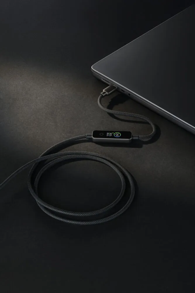 Cellularline USBDATATFTC2C12K USB kablo USB 2.0 1,2 m USB C Siyah Thumbnail 1