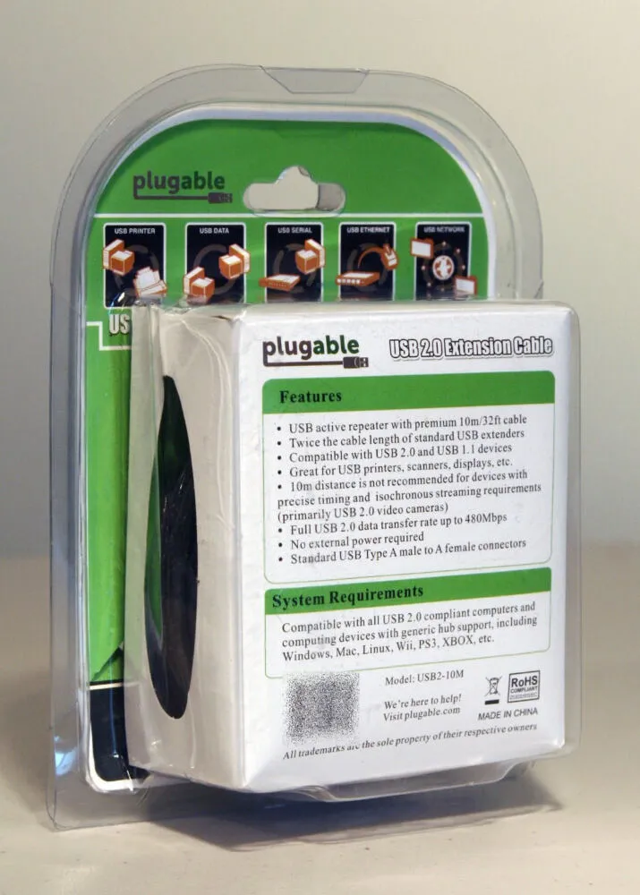 Plugable Technologies USB2-10M USB A to USB A USB Kablosu USB Kabloları Thumbnail 3