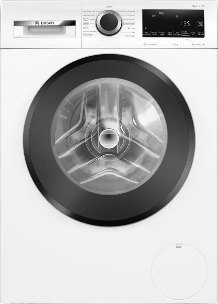 Bosch Serie 6 WGG254Z0IT çamaşır makinesi Önden yüklemeli 10 kg 1351 RPM Siyah, Beyaz Çamaşır Makineleri