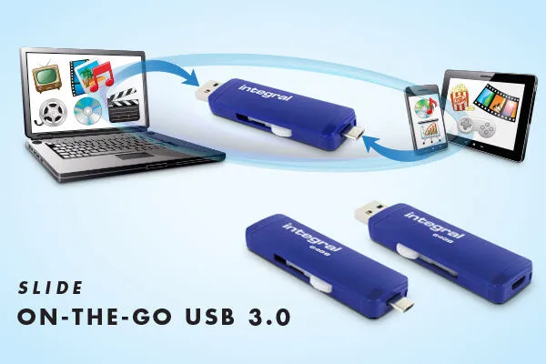 Integral INFD16GBSLDOTG3.0NRP 16 GB USB 3.2 Flash Bellek Thumbnail 4