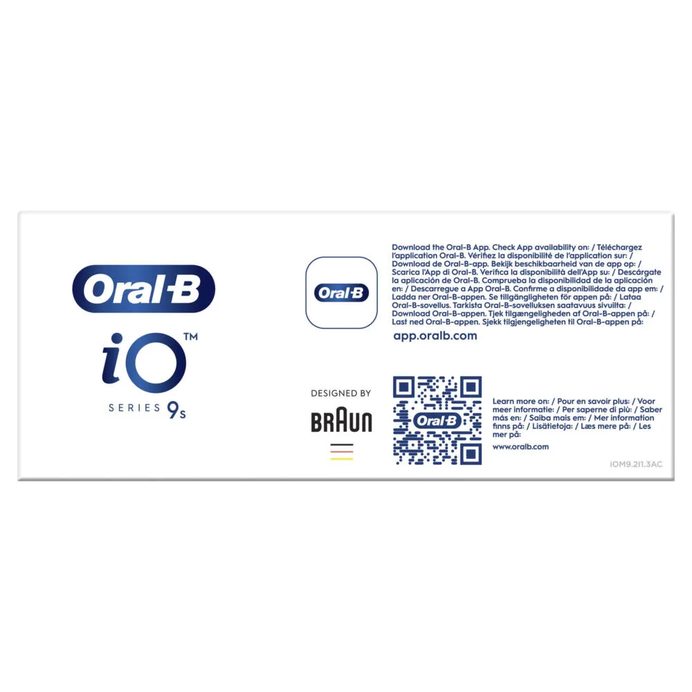 Oral-B iO 9S Yetişkin Döner-titreşimli diş fırçası Beyaz Thumbnail 6