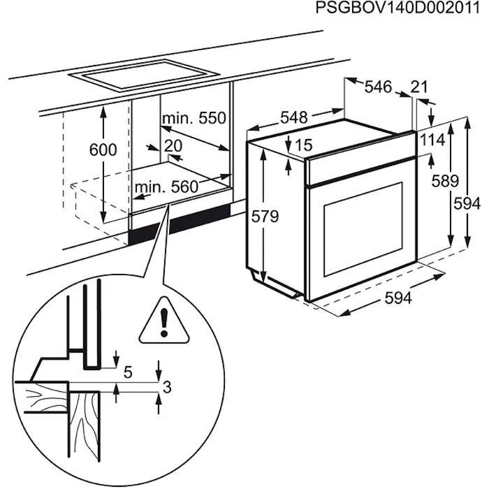 Electrolux EOC95651BX 74 Litre Ankastre Fırın Thumbnail 1
