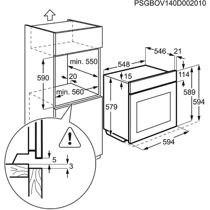Electrolux EOC95651BX 74 Litre Ankastre Fırın Thumbnail 3