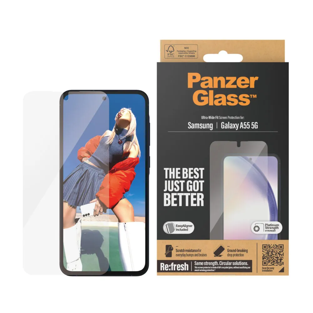 PanzerGlass® Screen Protector Samsung Galaxy A55 5G | Ultra-Wide Fit w. EasyAligner 7358 Thumbnail 2