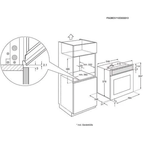 Electrolux EOC5641BAX 70 Litre Ankastre Fırın Thumbnail 1