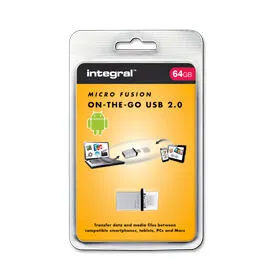 Integral INFD64GBMIC-OTG 64 GB USB 2.0 Flash Bellek Thumbnail 2