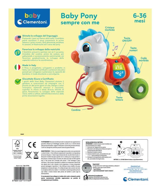 Clementoni Baby Clementoni Baby Pony Sempre con Me 17776 Thumbnail 3