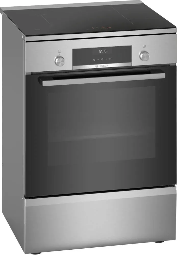 Bosch Serie 6 HLS59D351 Ocaklı fırın Bağımsız ocak Elektrik Bölge indüksiyon ocağı Paslanmaz çelik