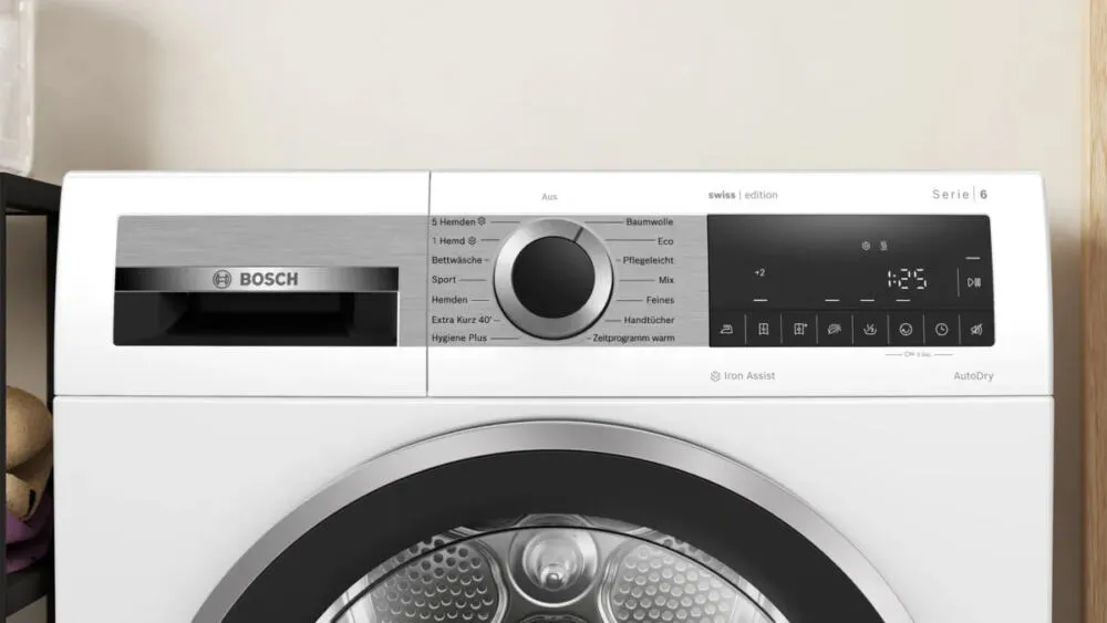 Bosch WQG233C1CH kurutucu Solo Önden yüklemeli 8 kg Beyaz Thumbnail 1