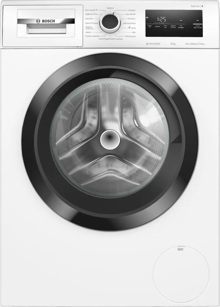 Bosch Serie 4 WAN24198IT çamaşır makinesi Önden yüklemeli 8 kg 1200 RPM Beyaz Çamaşır Makineleri