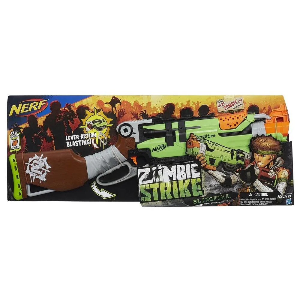 Nerf Zombie Strike Slingfire Blaster Thumbnail 1