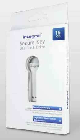 Integral INFD16GBKEYSEC 16 GB USB 2.0 Flash Bellek Thumbnail 1