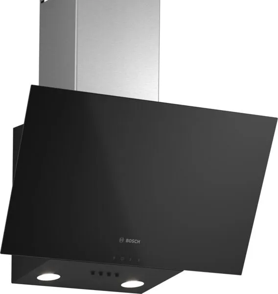 Bosch Serie 2 DWK63PJ61T ocak bacası Duvara monteli Siyah 360 m³/Saat Davlumbaz ve Aspiratö