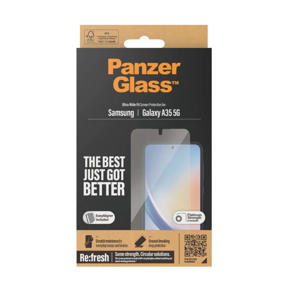PanzerGlass® Screen Protector Samsung Galaxy A35 5G | Ultra-Wide Fit w. EasyAligner 7357 Thumbnail 4