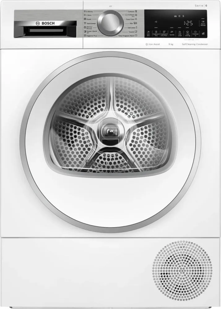 Bosch Serie 6 WQG24590BY kurutucu Solo Önden yüklemeli 9 kg Beyaz Kurutma Makinesi