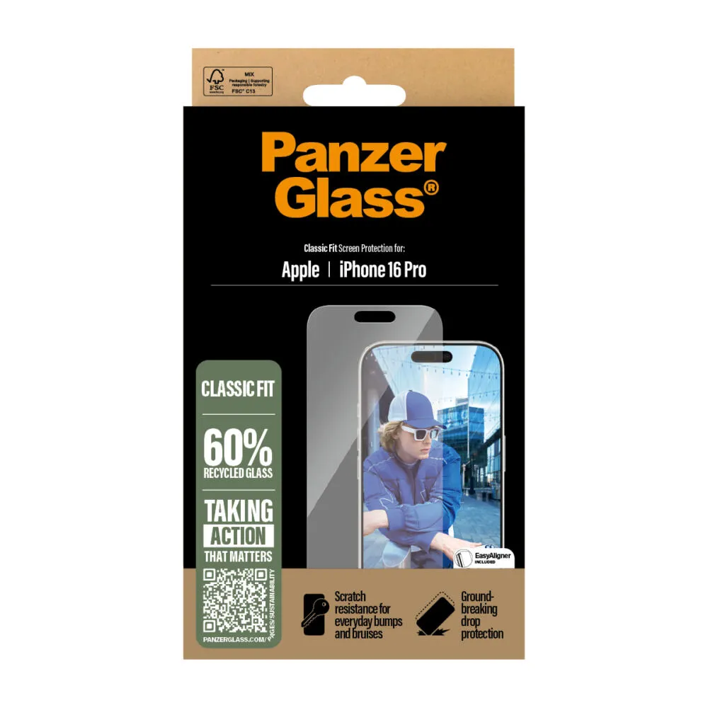 PanzerGlass® Screen Protector iPhone 16 Pro | Classic Fit 2874 Thumbnail 4