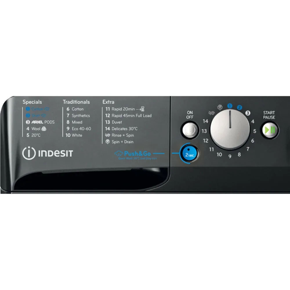 Indesit BWE 91496X KV UK 9 kg 1351 Devir Çamaşır Makinesi Thumbnail 7