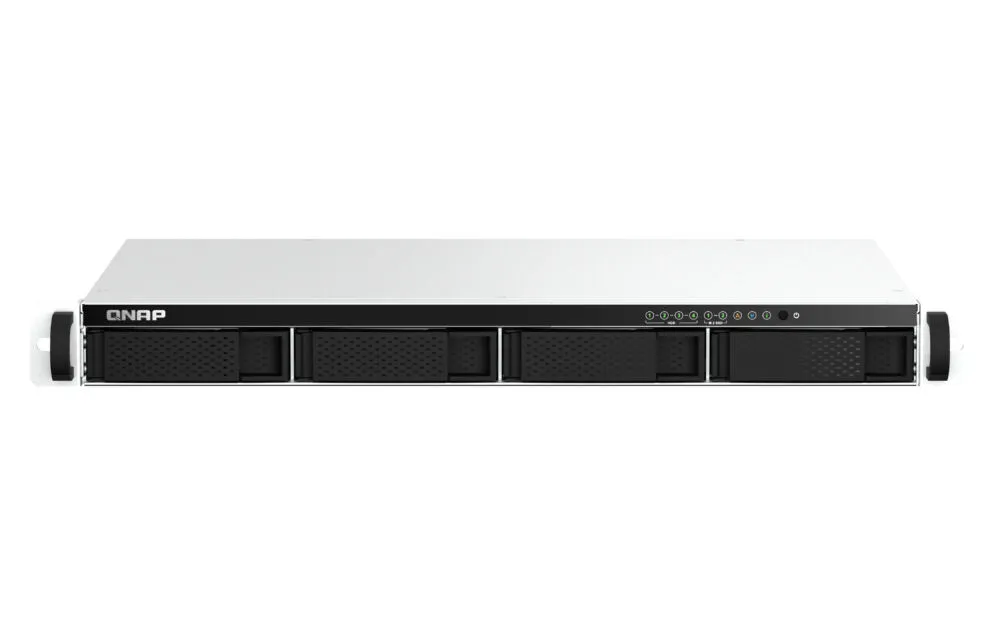 QNAP TS-464eU NAS Yatay (1U) Intel® Celeron® N5095 8 GB DDR4 64 TB HDD QNAP QTS Alüminyum, Siyah