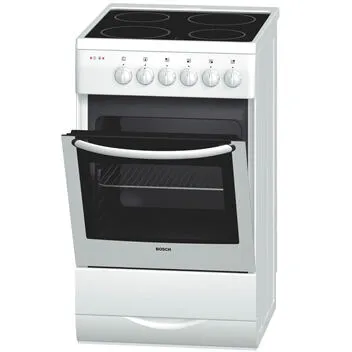 Bosch HSS 122020 keramisch fornuis 50 cm Bağımsız ocak Elektrik Seramik Beyaz Ocaklı Fırın