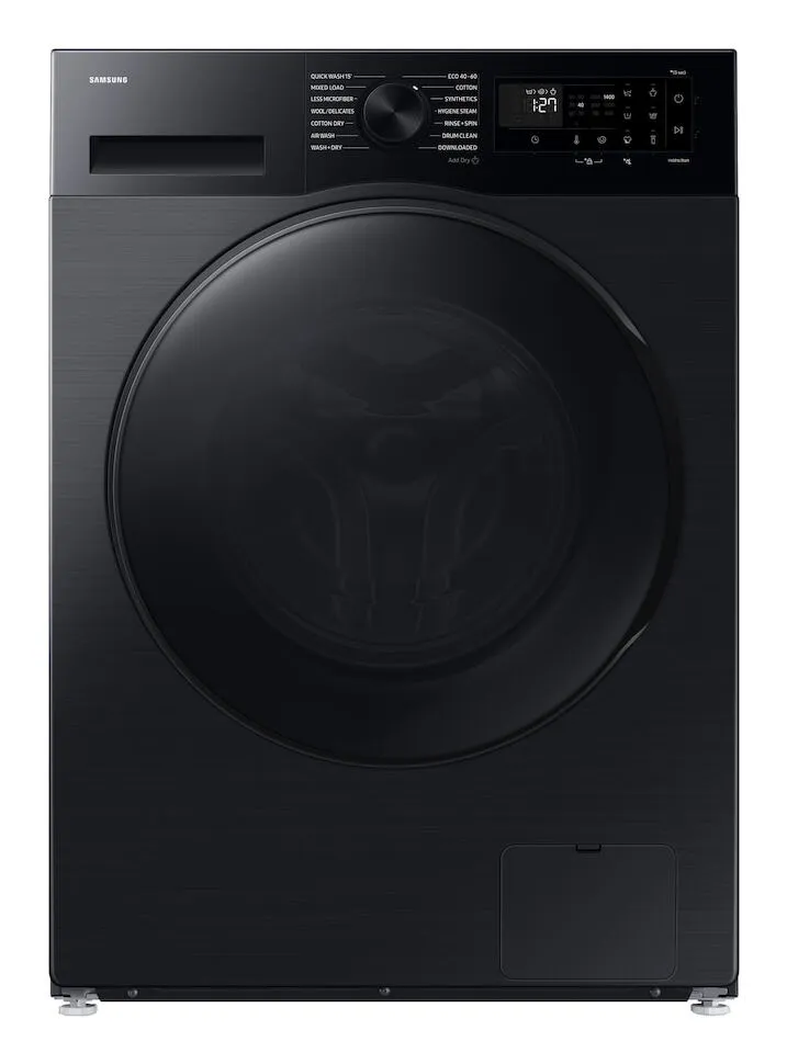 Samsung WD90DG5B15BBEP çamaşır kurutma makinesi Solo Önden yüklemeli Siyah Kurutmalı Çamaşır Makinesi