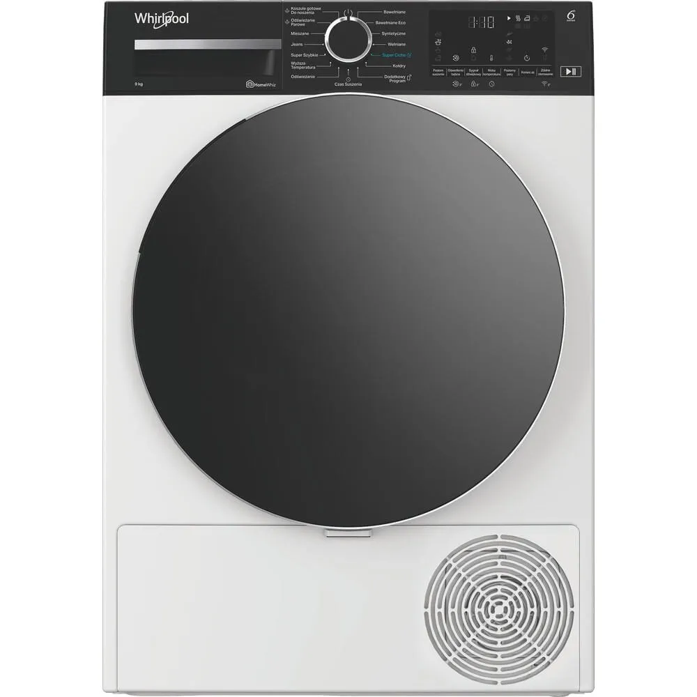 Whirlpool MX WD 95M WBR PL kurutucu Solo Önden yüklemeli 9 kg Beyaz Kurutma Makinesi