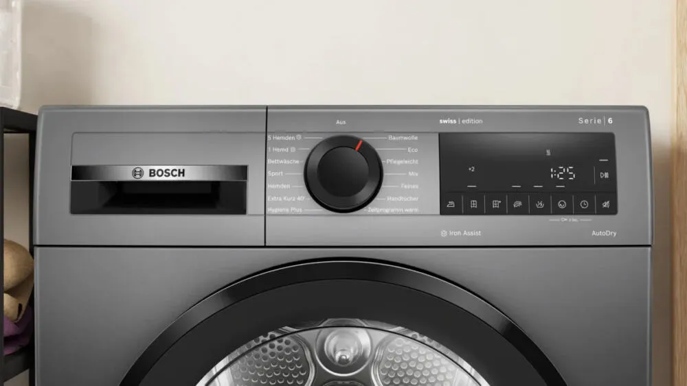 Bosch Serie 6 WQG2331RCH kurutucu Solo Önden yüklemeli 8 kg Gri Thumbnail 1