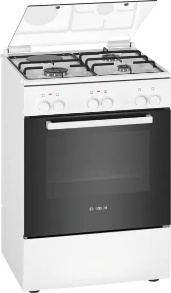 Bosch Serie 2 HXA670G20T Ocaklı fırın Bağımsız ocak Beyaz