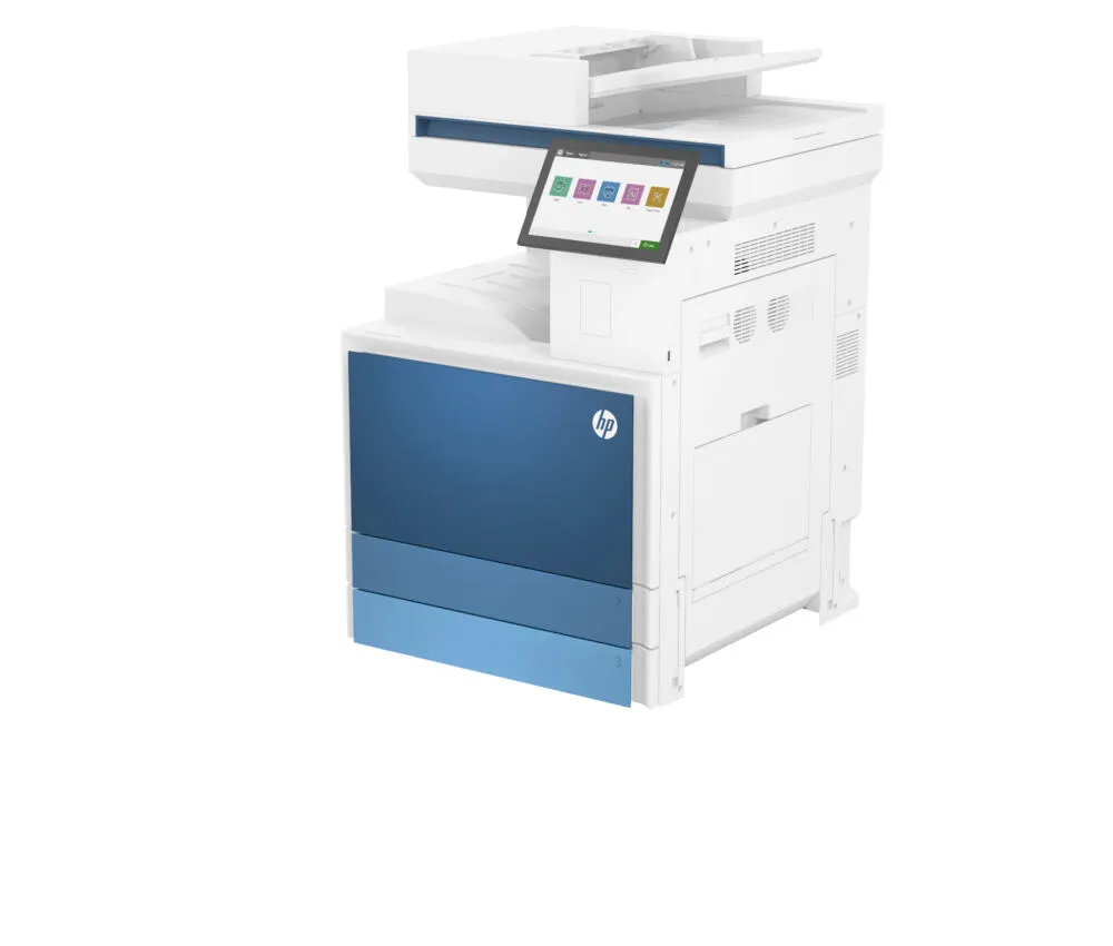 HP LaserJet E786dn Multifunction Renkli alnızca Ethernet 5QJ90A Lazer Wi-Fi Çok Fonksiyonlu Yazıcı Thumbnail 4