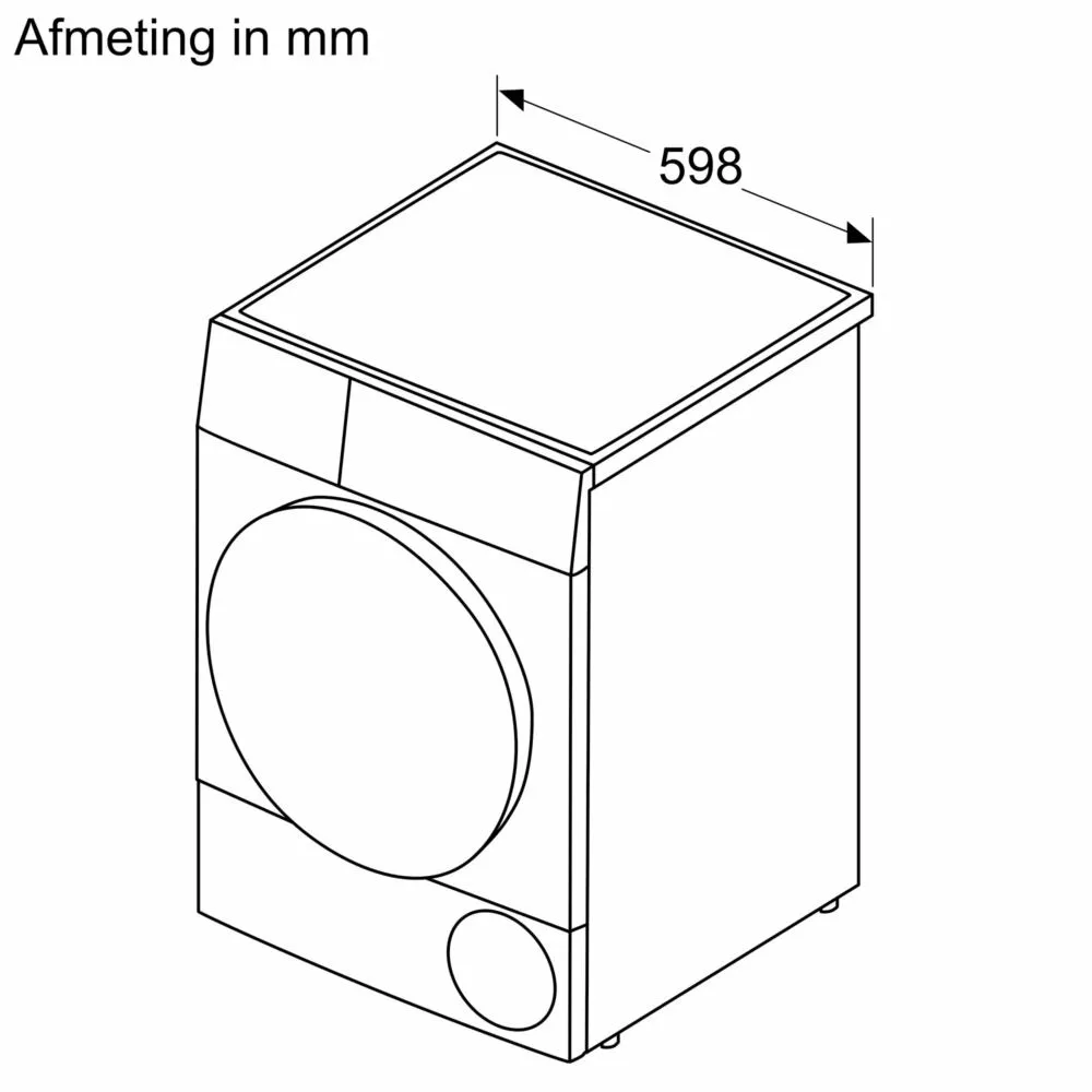 Siemens iQ500 WQ46H2DPFG kurutucu Solo Önden yüklemeli 9 kg Beyaz Thumbnail 6