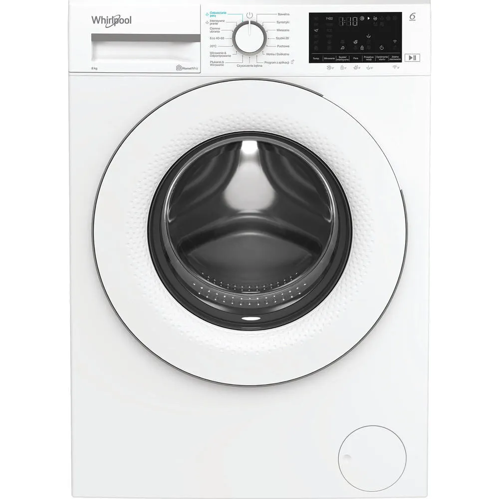 Whirlpool WAM 87W PL çamaşır makinesi Önden yüklemeli 8 kg 1400 RPM Beyaz Thumbnail 1