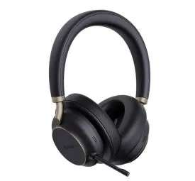 Yealink BH76 PLUS MS Kulaklık Kablosuz Saç bandı Aramalar/Müzik USB C Tipi Bluetooth Şarj standı Siyah