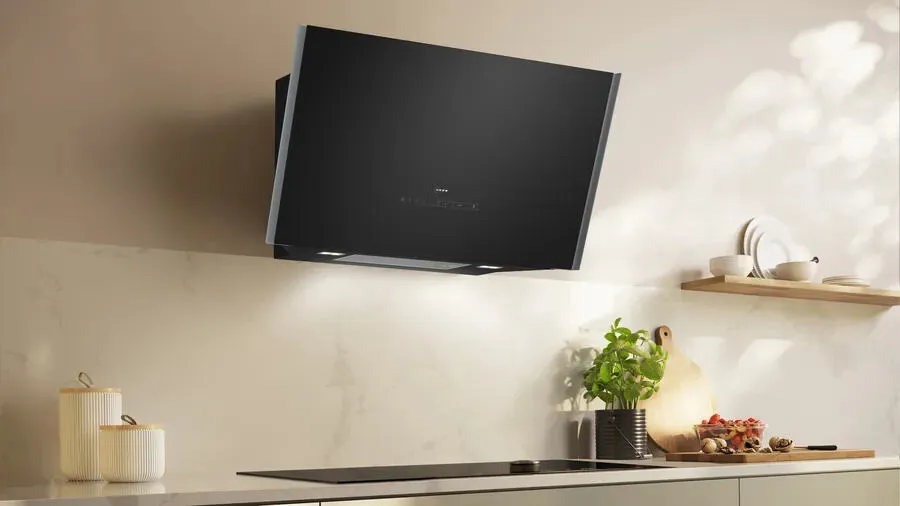 Neff D98IPT2S0B ocak bacası Duvara monteli Siyah 441 m³/Saat Thumbnail 2