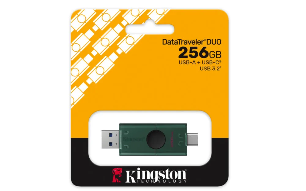 Kingston Technology DataTraveler DuoG2 DTDEG2/256GB 256 GB Type-C USB 3.2 Flash Bellek Thumbnail 10