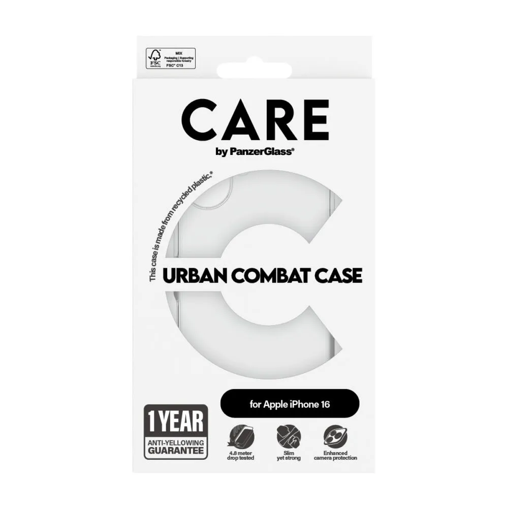 PanzerGlass CARE™ by PanzerGlass® Urban Combat Case Transparent iPhone 16 1353 Thumbnail 4