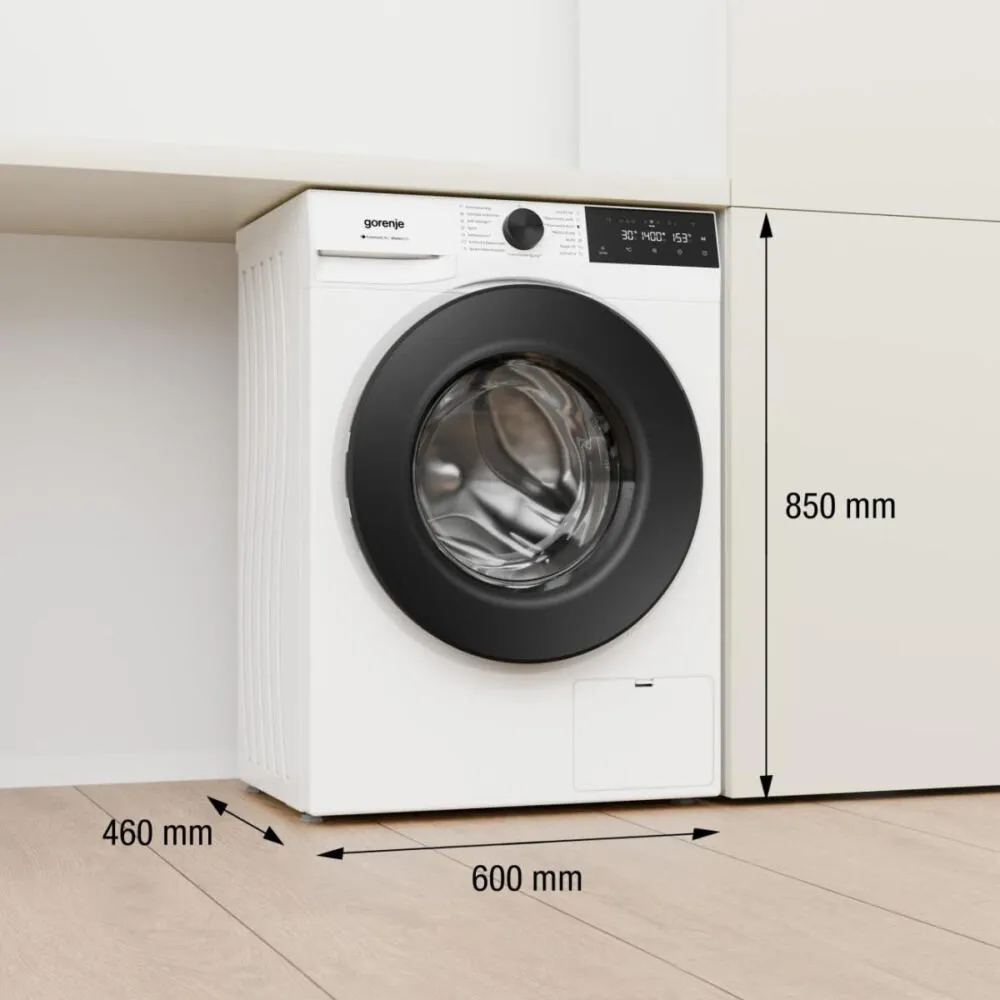 Gorenje WGAM4S74A çamaşır makinesi Önden yüklemeli 7 kg 1400 RPM Beyaz Thumbnail 1