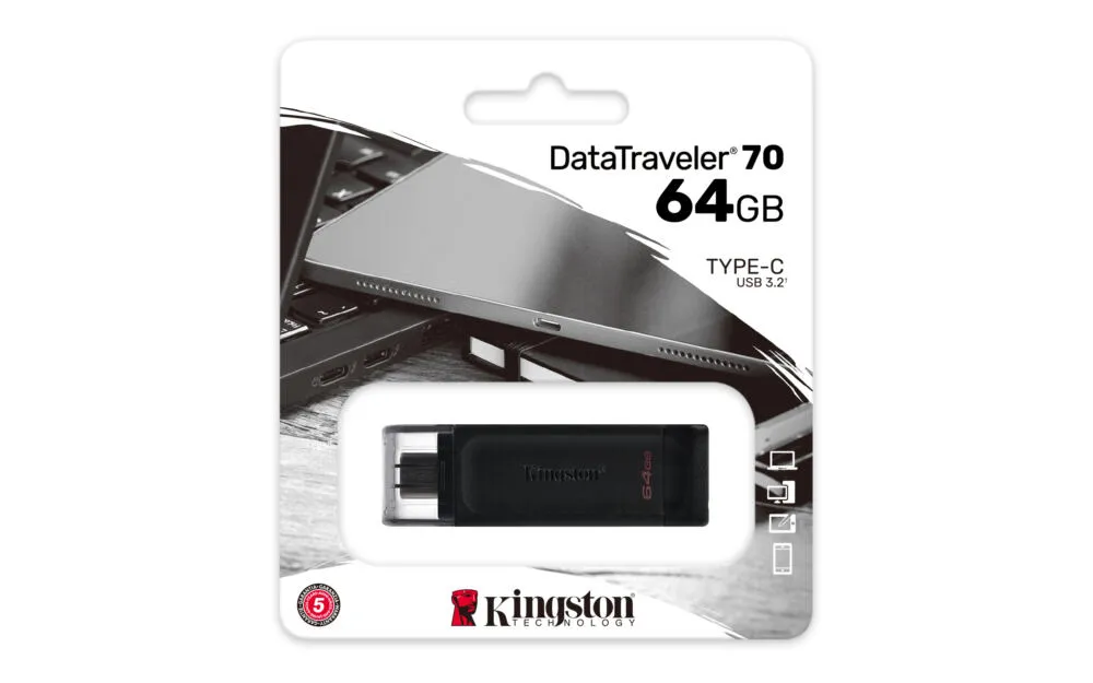 Kingston Technology 70 64 GB DT70/64GB Type-C USB 3.2 Flash Bellek Thumbnail 7