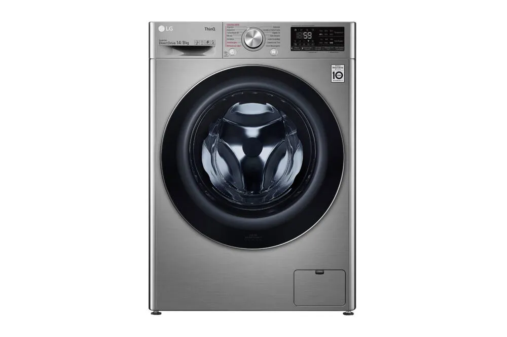 LG WD14VV3S6C çamaşır kurutma makinesi Solo Önden yüklemeli Paslanmaz çelik Kurutmalı Çamaşır Makinesi