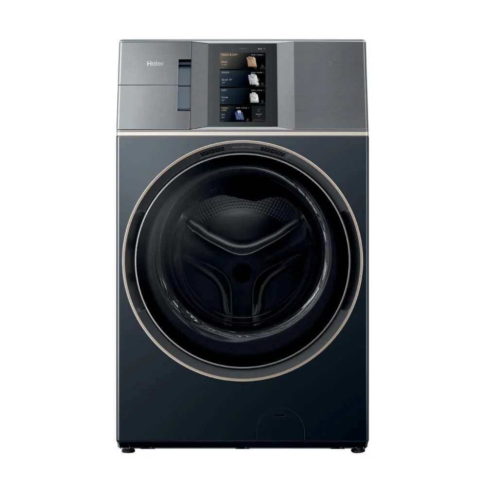 Haier HWD180-BD12LGNU1 çamaşır kurutma makinesi Solo Önden yüklemeli Mavi Kurutmalı Çamaşır Makinesi